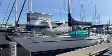 Tayana 52 prepared for yacht delivery in riverside marina brisbane